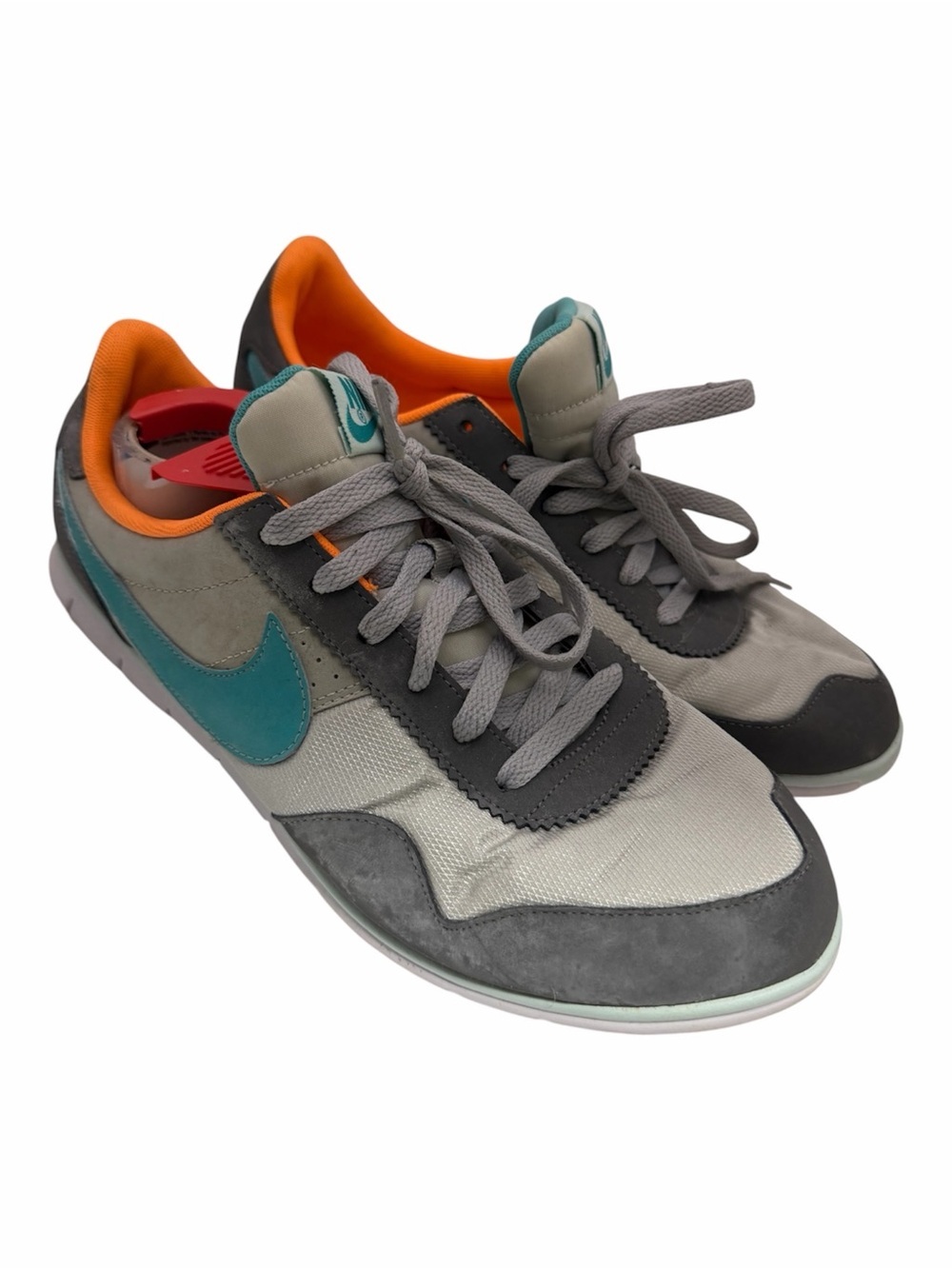 Nike Victoria Running Sneakers Gray Teal Orange Womens 11 Men’s 10 Miami Dolphin